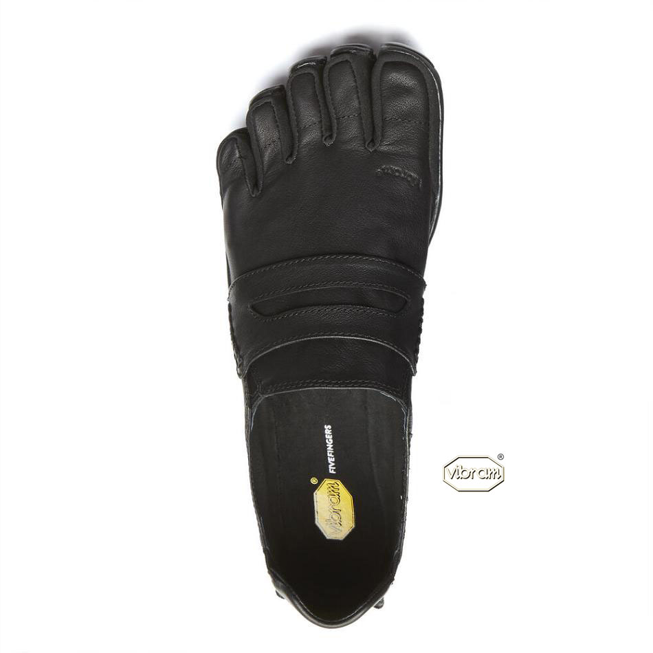 Men's Vibram CVT-Leather Casual shoes Black | US_C86