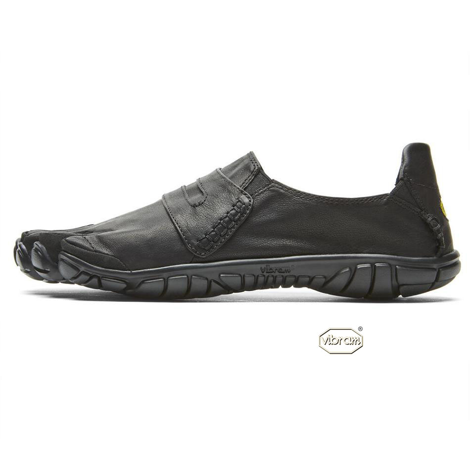 Men's Vibram CVT-Leather Casual shoes Black | US_C86