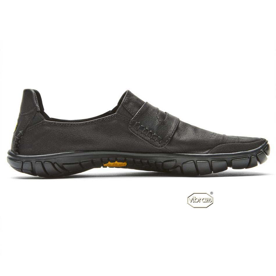 Men's Vibram CVT-Leather Casual shoes Black | US_C86