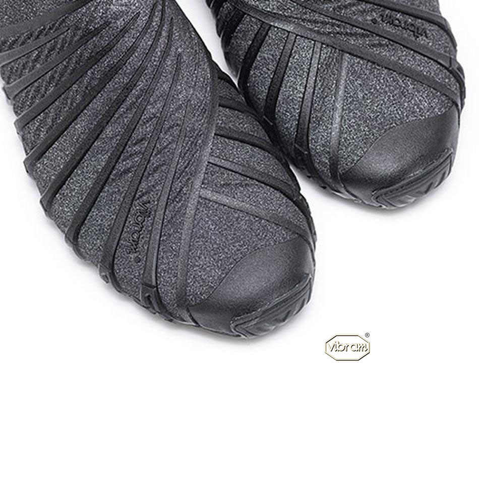 Men's Vibram Furoshiki EcoFree Shoes Black | US_X13