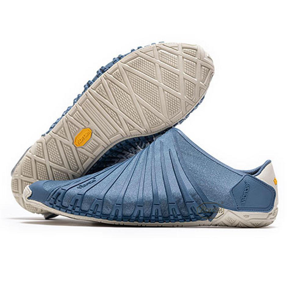 Men\'s Vibram Furoshiki EcoFree Shoes Blue | US_L11