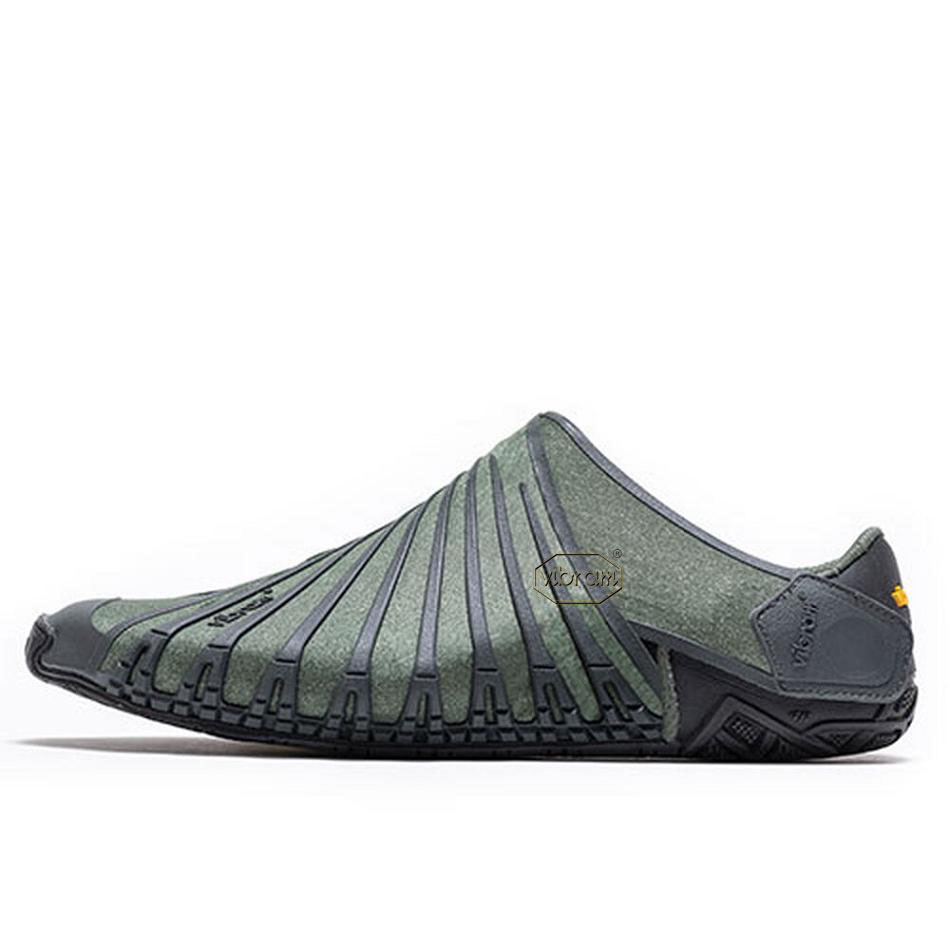 Men's Vibram Furoshiki EcoFree Shoes Green | US_Z12