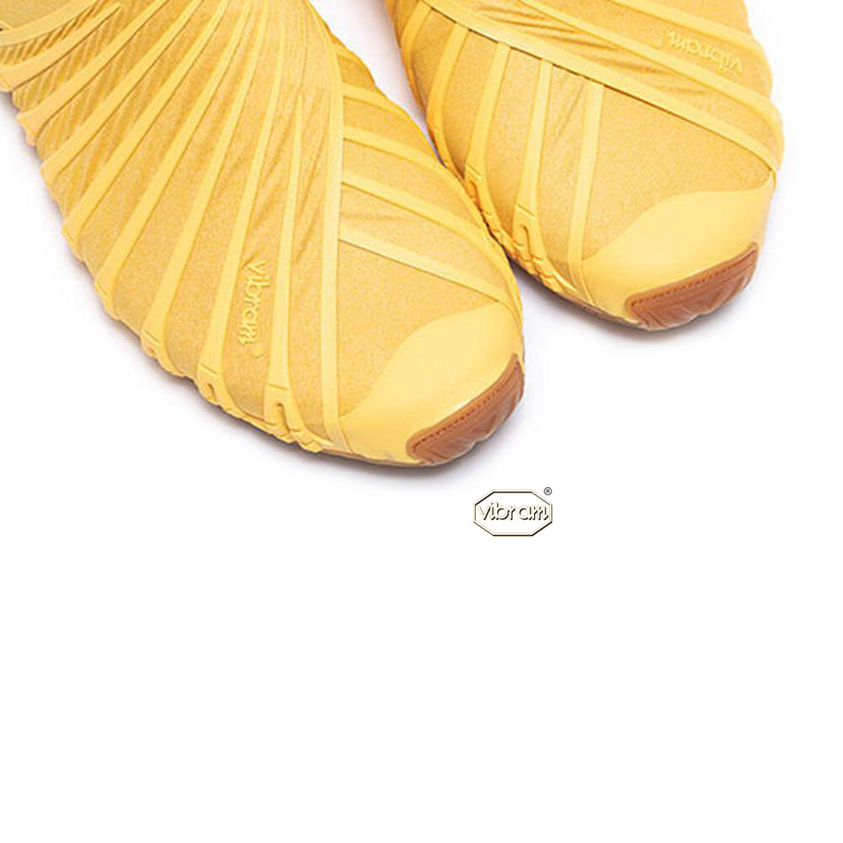 Men's Vibram Furoshiki EcoFree Shoes Mustard | US_K10