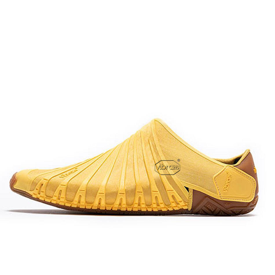 Men's Vibram Furoshiki EcoFree Shoes Mustard | US_K10