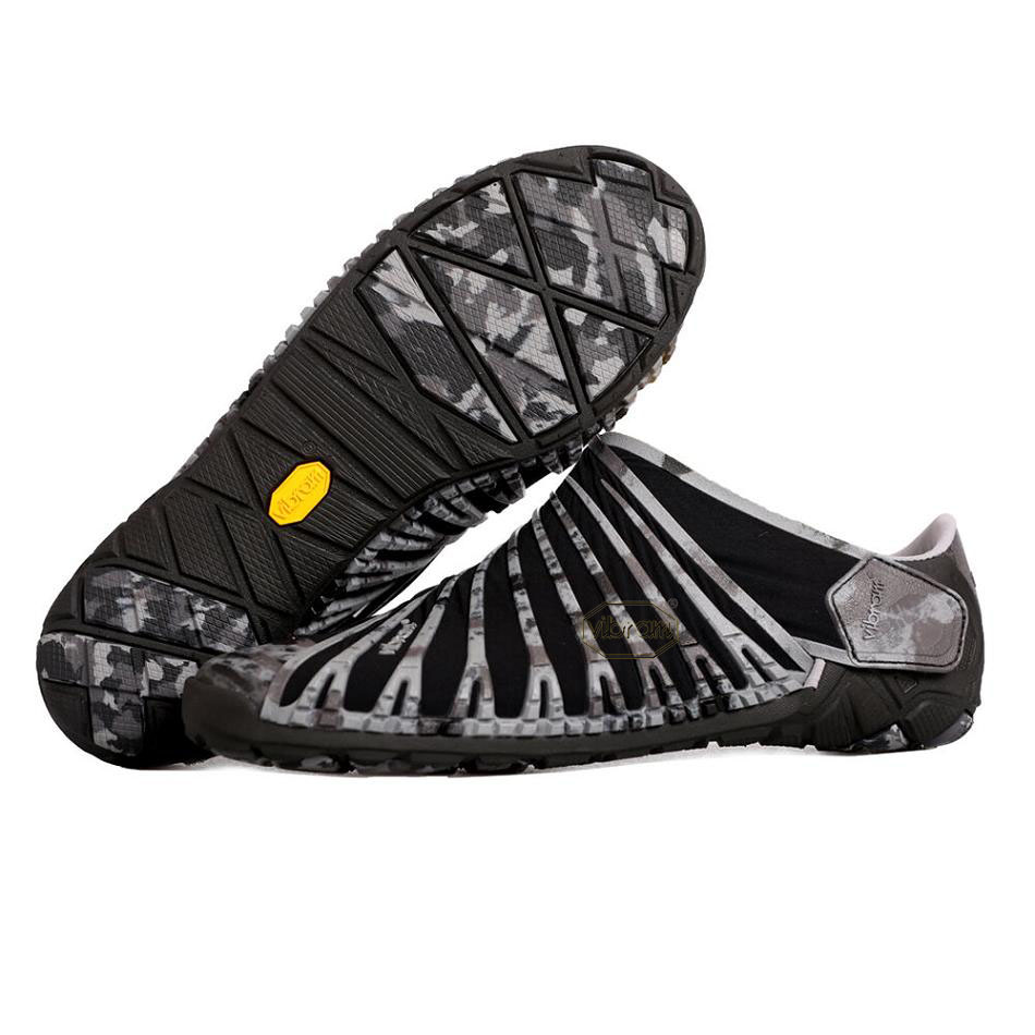 Men\'s Vibram Furoshiki Evo Shoes Black | US_H08