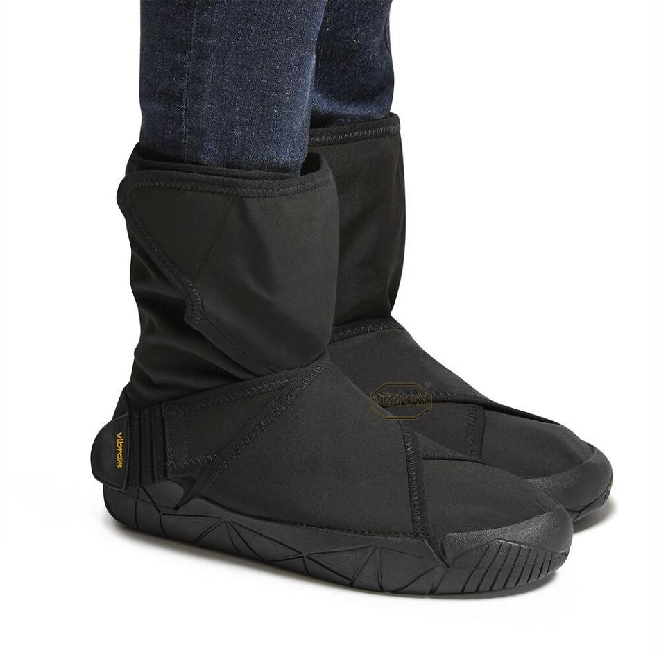 Men's Vibram Furoshiki Oslo WP Arctic Grip Boots Black | US_N17