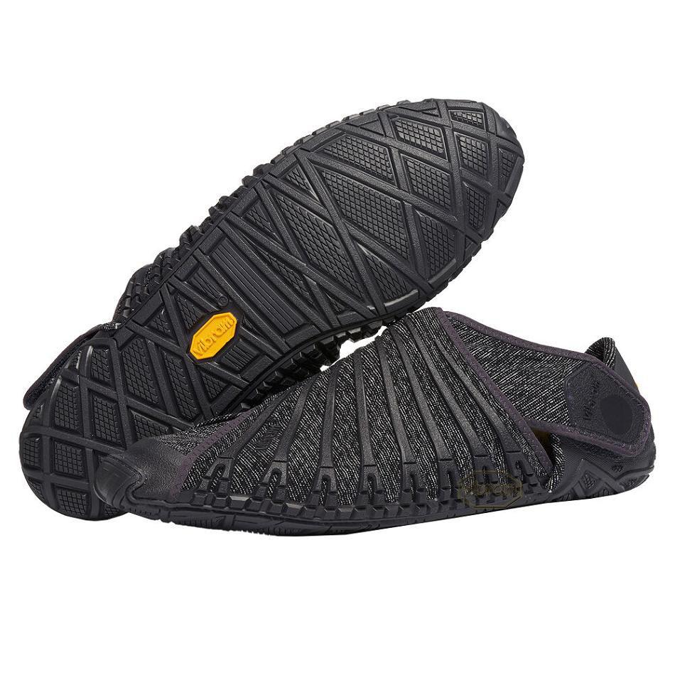 Men\'s Vibram Furoshiki Shoes Dark Grey | US_B16