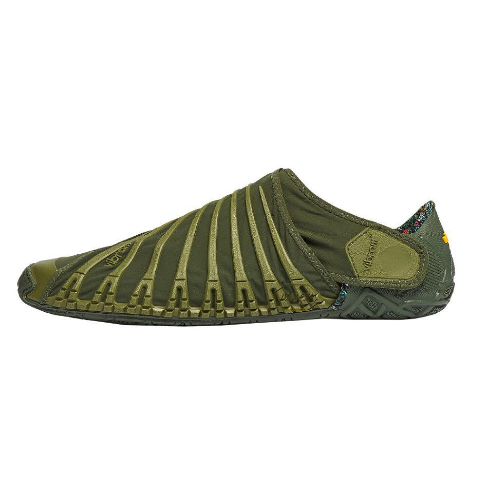 Men's Vibram Furoshiki Shoes Olive | US_V15