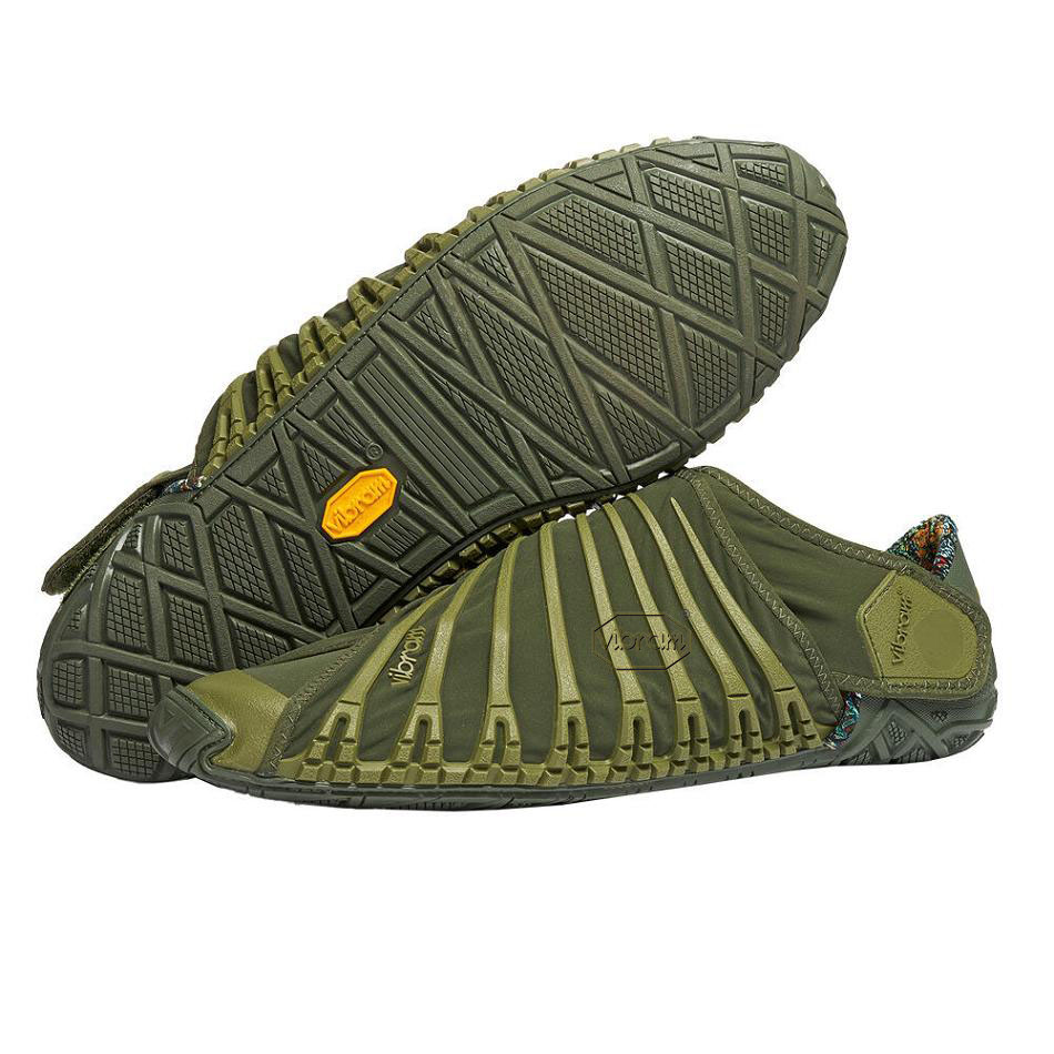 Men\'s Vibram Furoshiki Shoes Olive | US_V15