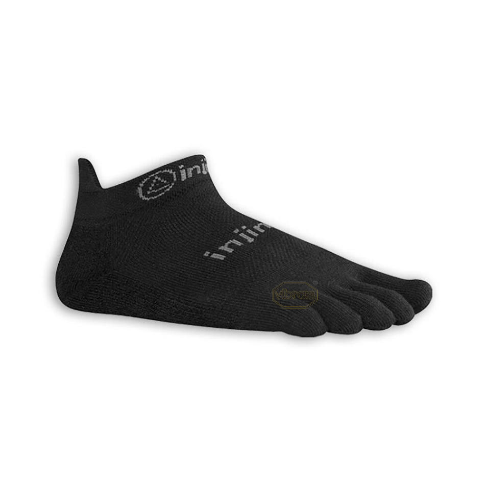 Men\'s Vibram Injinji No-Show Socks Black | US_G82