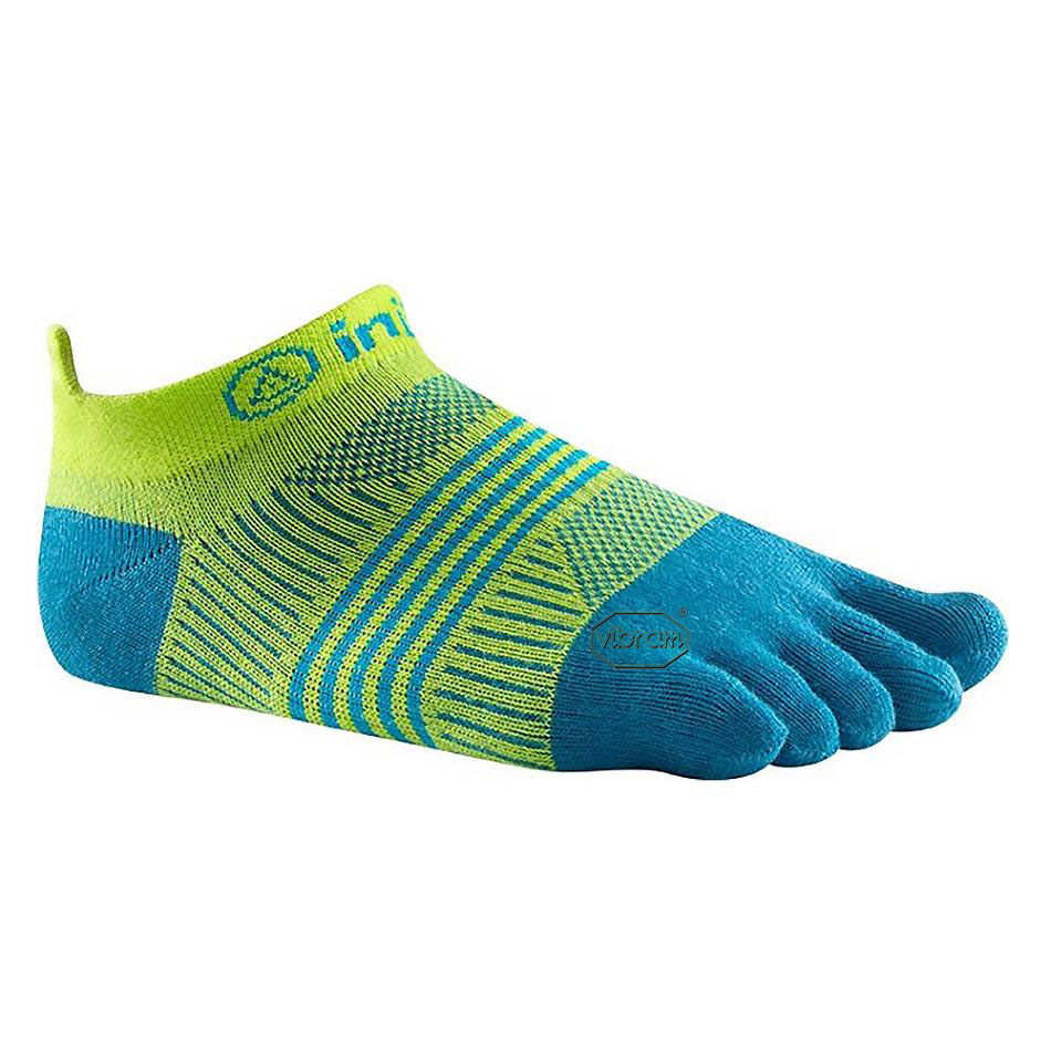 Men\'s Vibram Injinji W\'s Run Lightweight Socks Green / Turquoise | US_X88