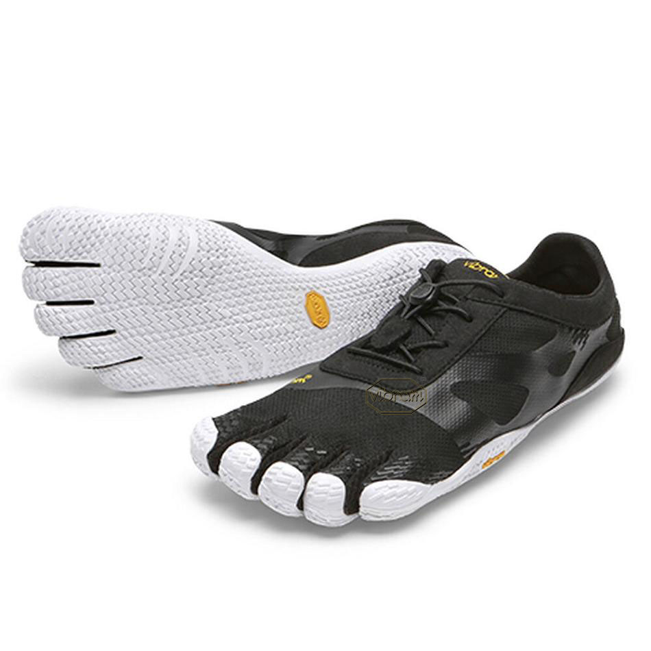 Men\'s Vibram KSO EVO Training Shoes Black / White | US_C62