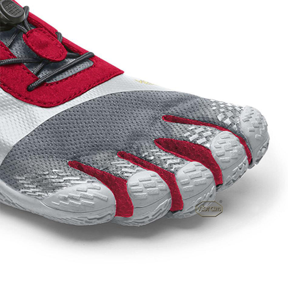 Men's Vibram KSO EVO Training Shoes Grey / Red | US_X61