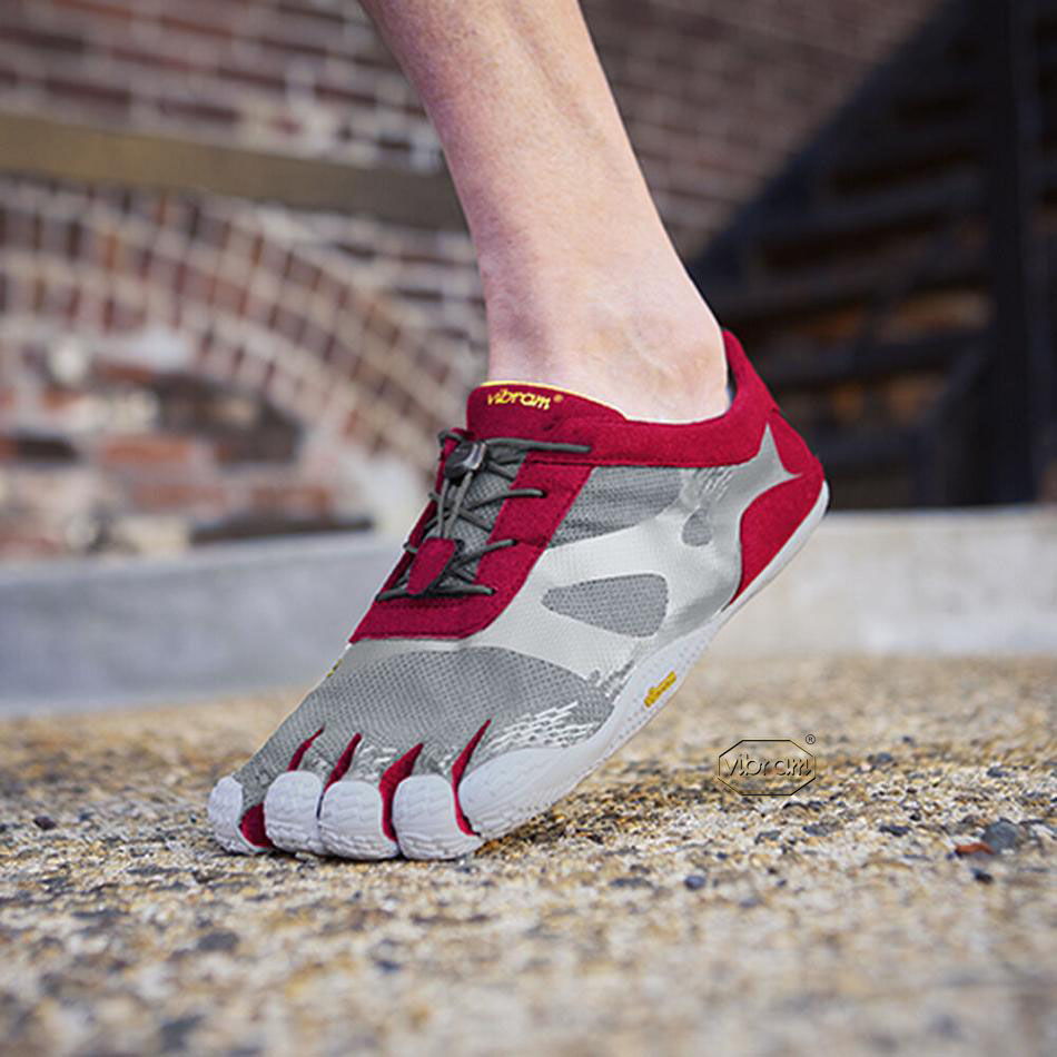 Men's Vibram KSO EVO Training Shoes Grey / Red | US_X61