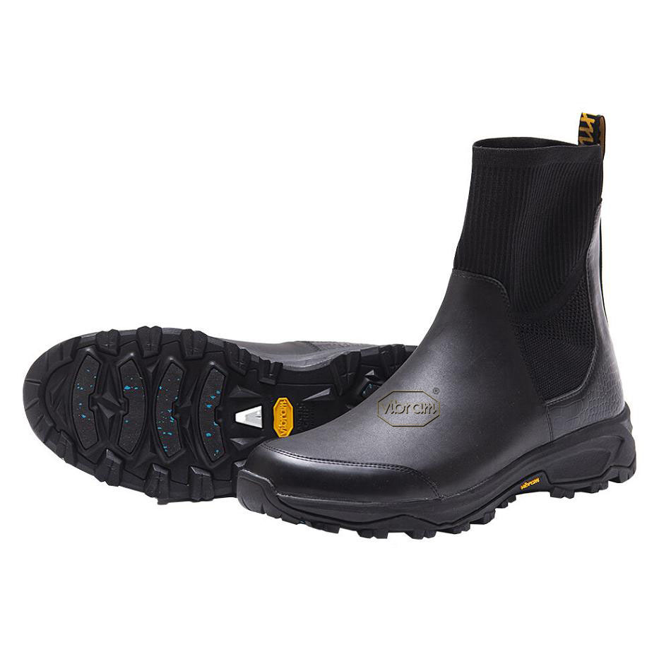 Men's Vibram Luxury Rubber Boots Black | US_T23