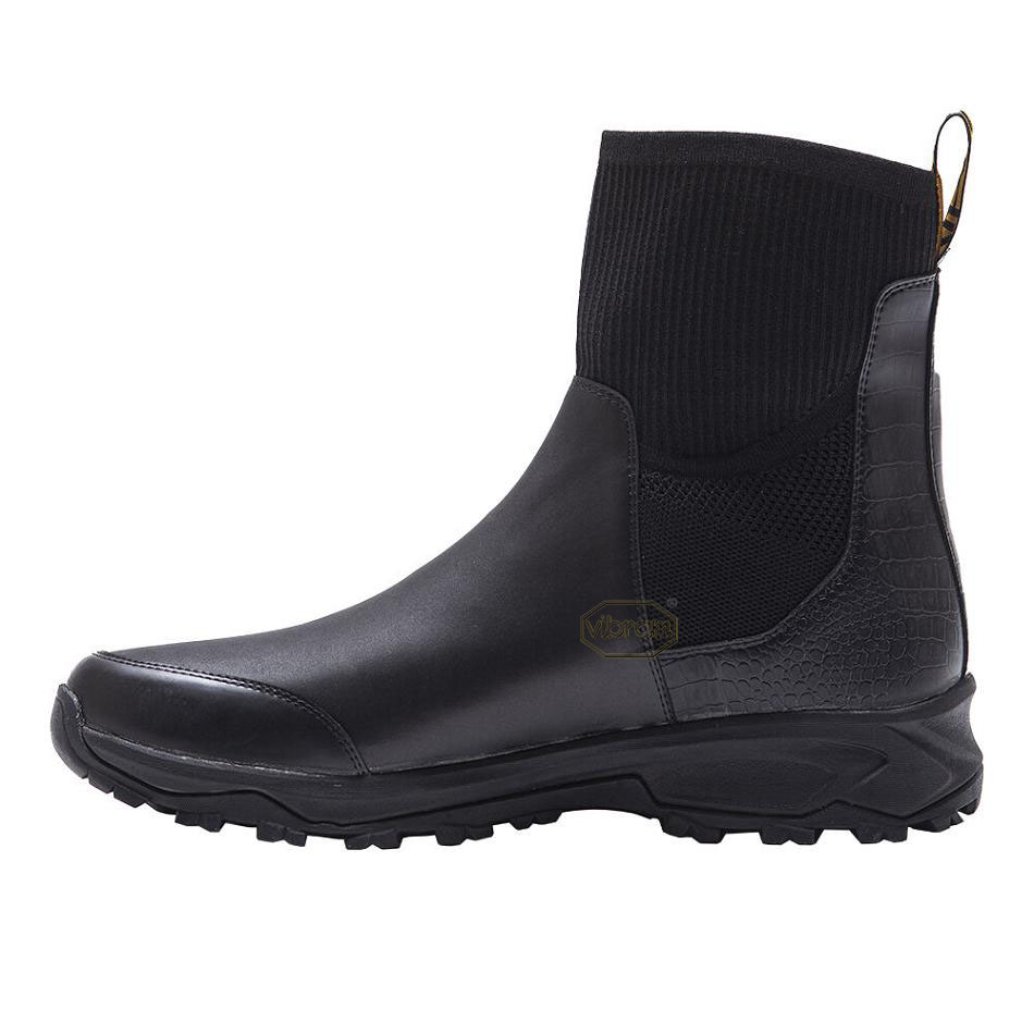 Men's Vibram Luxury Rubber Boots Black | US_T23