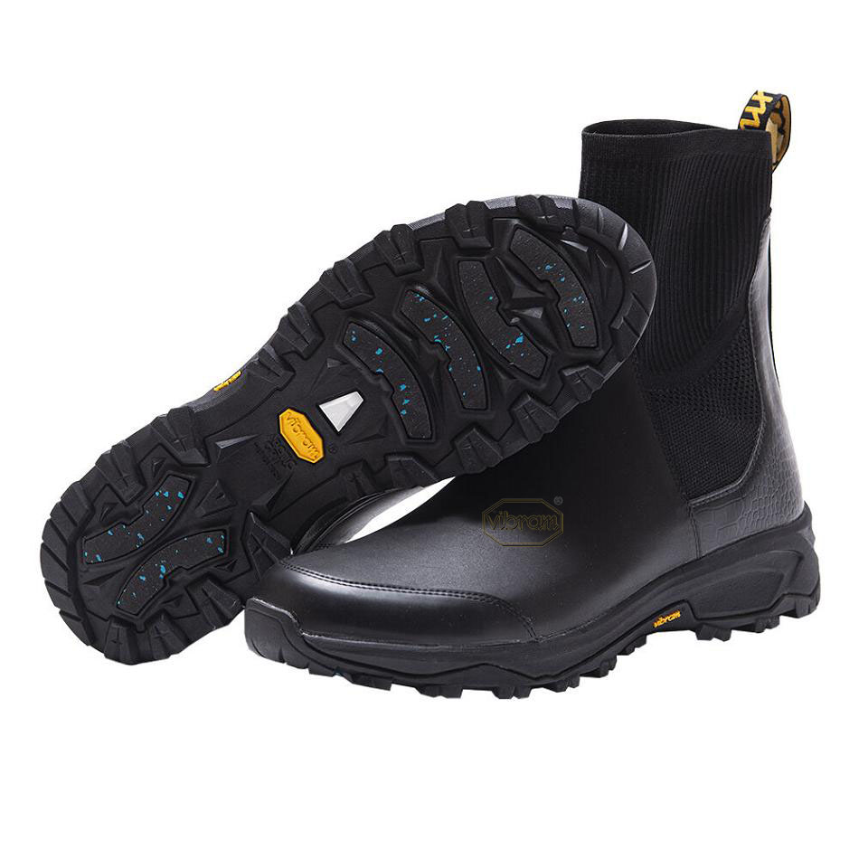 Men\'s Vibram Luxury Rubber Boots Black | US_T23