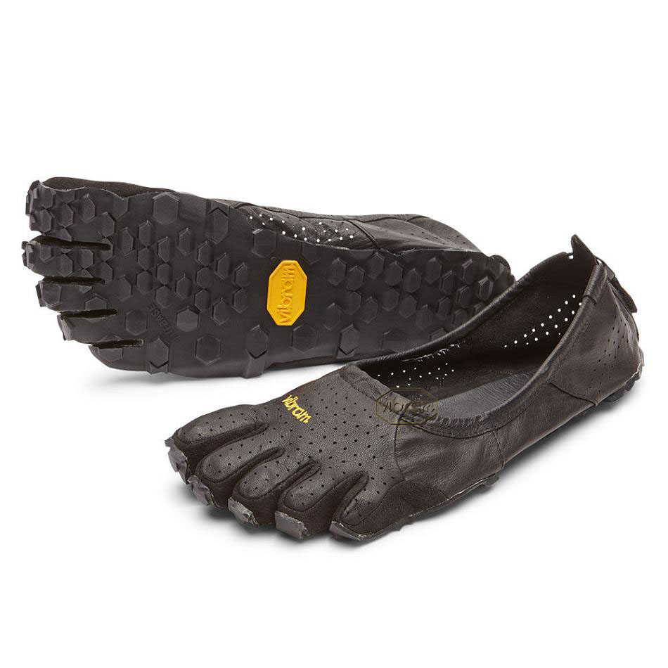 Men\'s Vibram Moc LB Casual shoes Black | US_B88