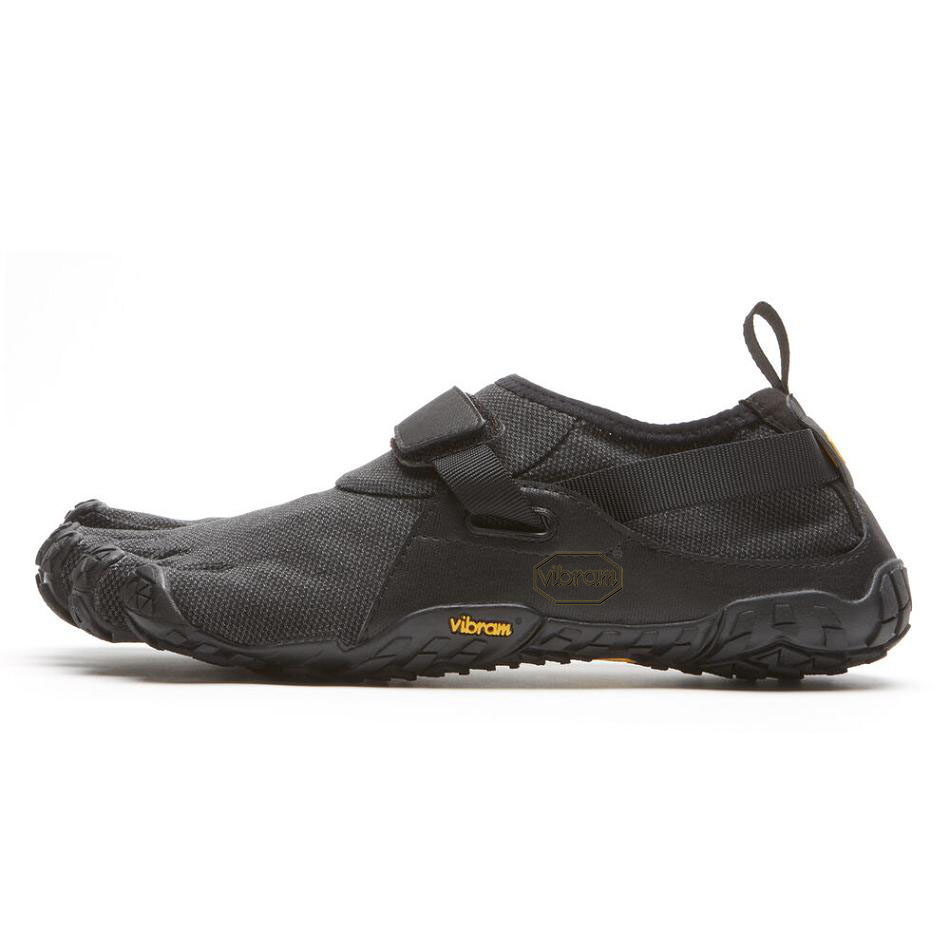 Men's Vibram Spyridon EVO Hiking Shoes Black | US_K07