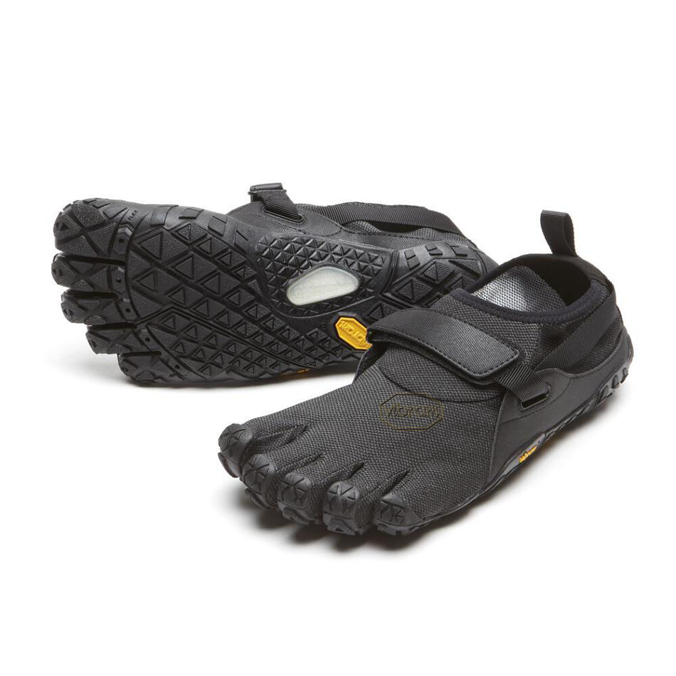 Men\'s Vibram Spyridon EVO Hiking Shoes Black | US_K07