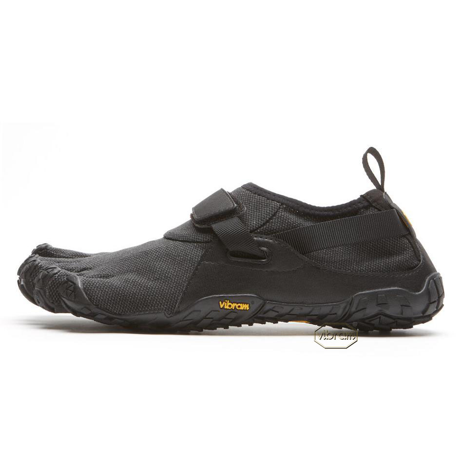 Men's Vibram Spyridon EVO Trail Running Shoes Black | US_X37