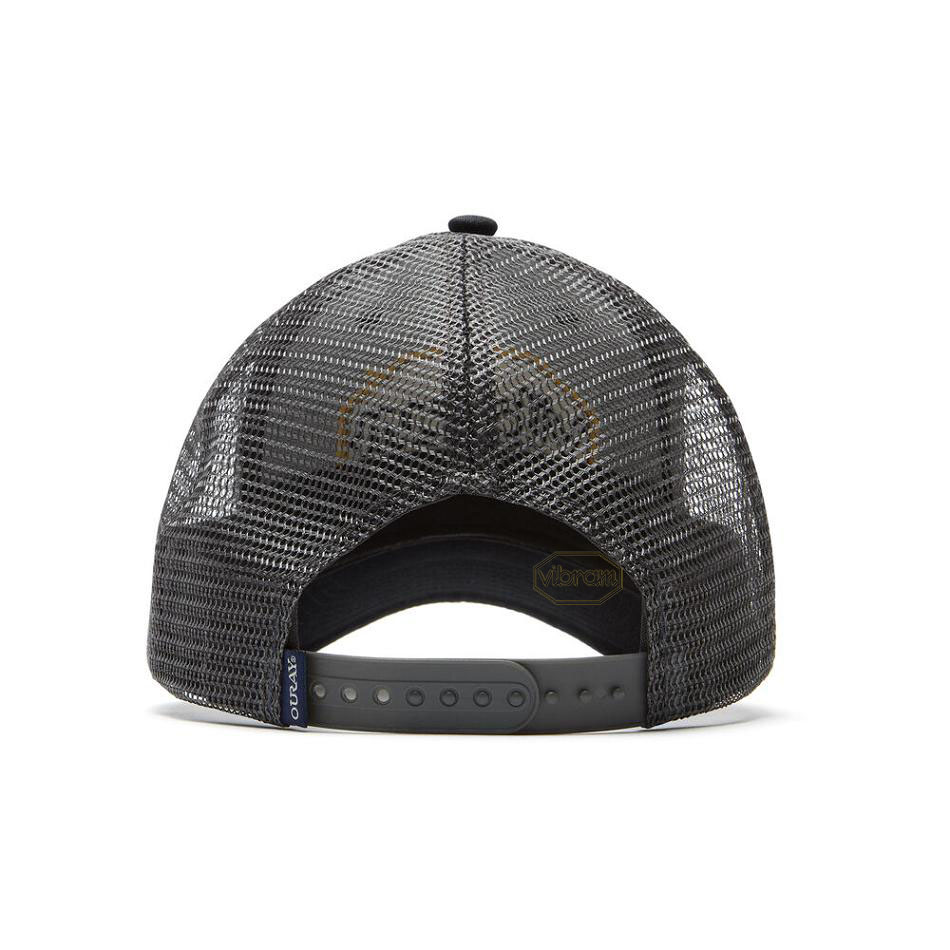 Men's Vibram Trucker Two-Tone Hats Black | US_Y75