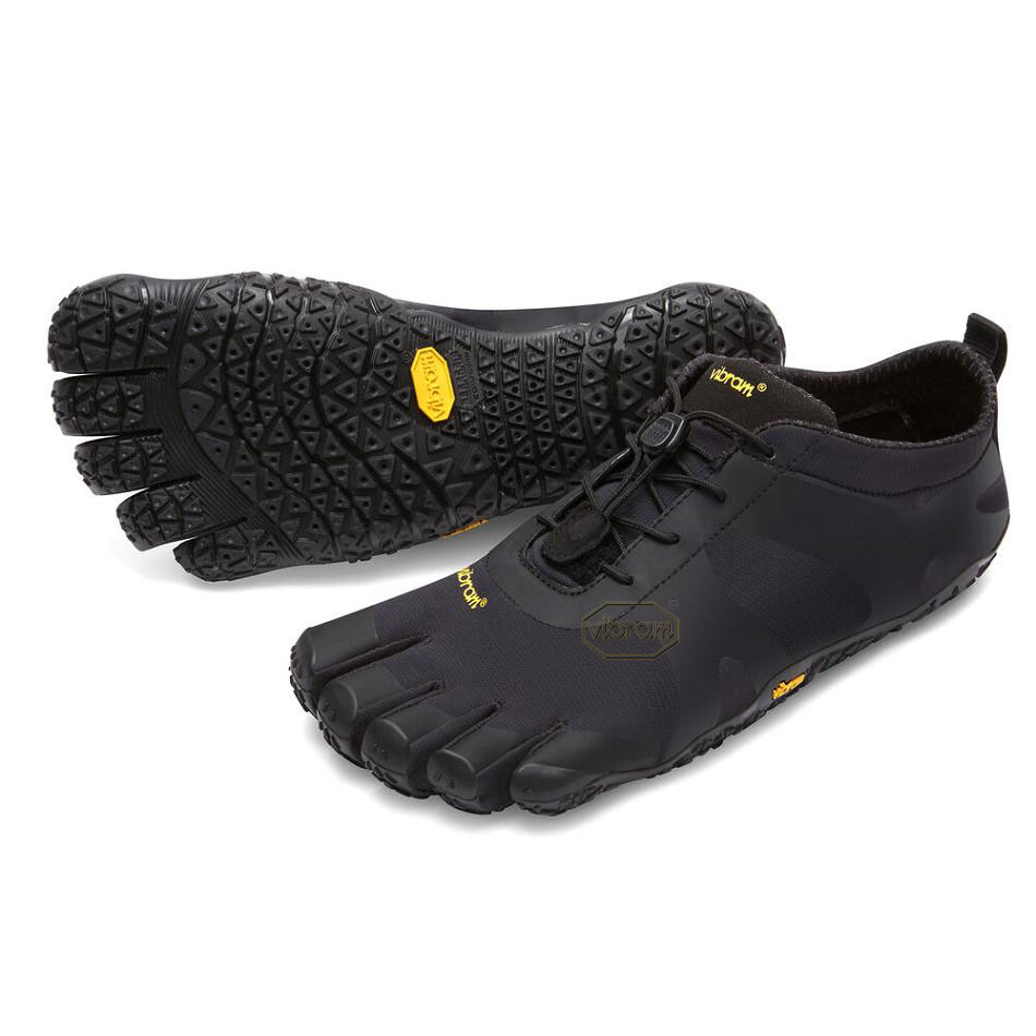 Men\'s Vibram V-Alpha Hiking Shoes Black | US_H05