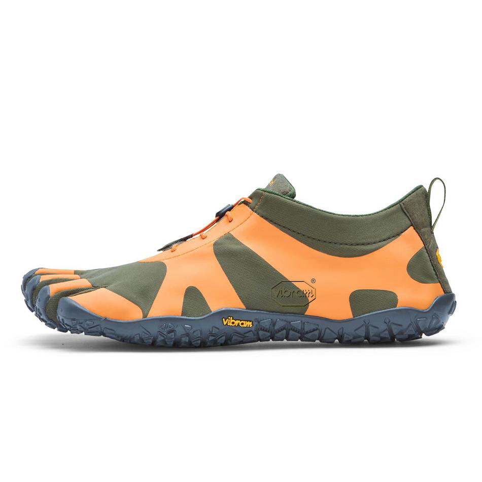 Men's Vibram V-Alpha Hiking Shoes Orange / Grey | US_G04