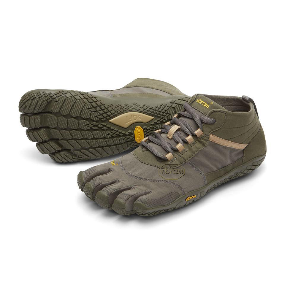 Men\'s Vibram V-Trek Casual shoes Dark Grey | US_L83