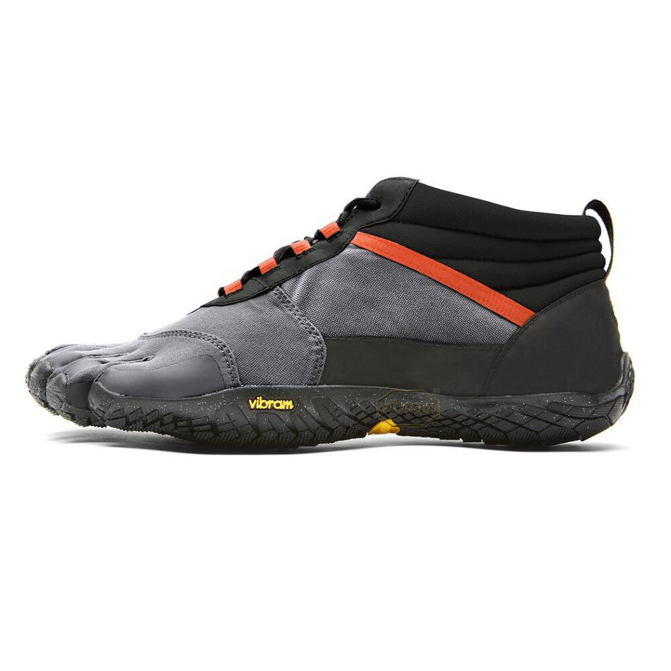 Men's Vibram V-Trek Insulated Casual shoes Black / Grey / Red | US_F78