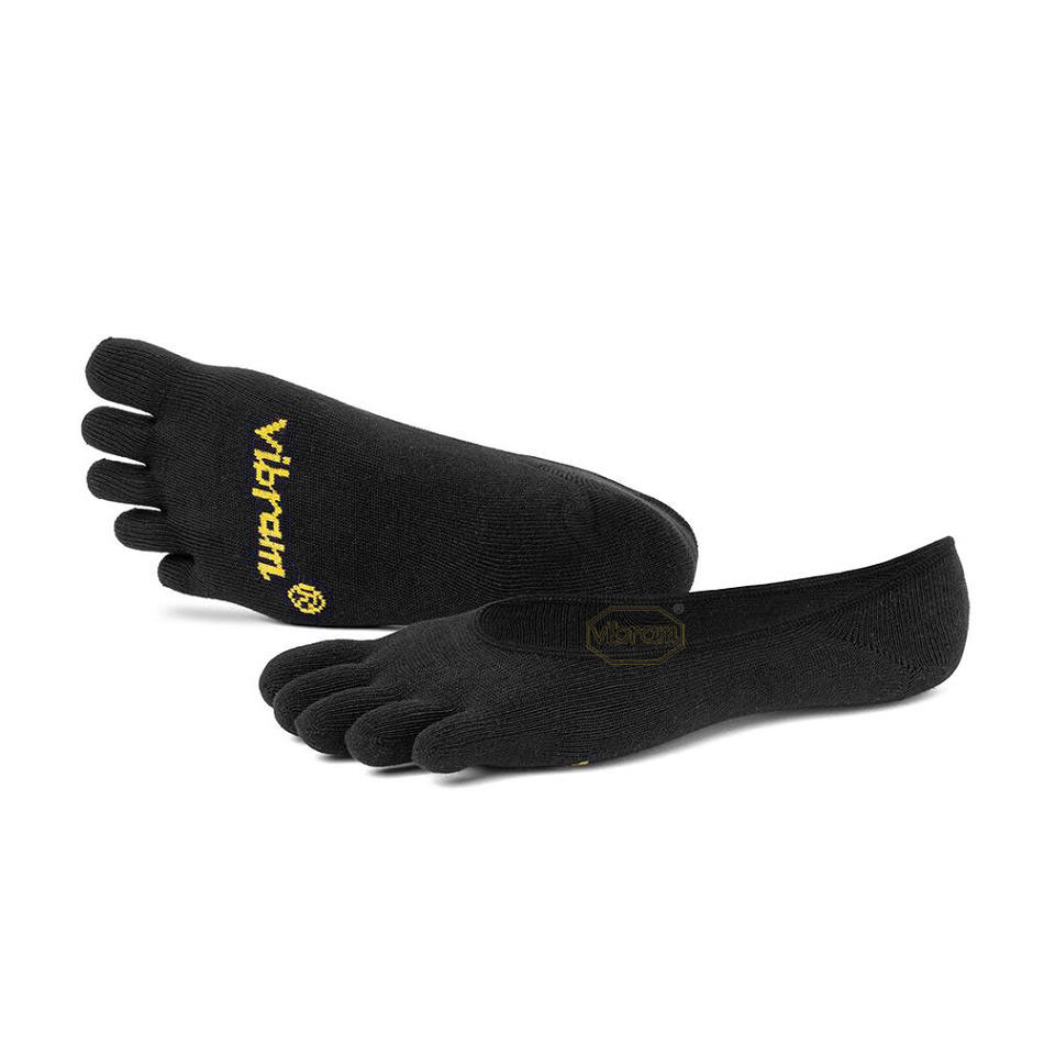 Women's Vibram 5TOE Ghost Socks Black | US_F12