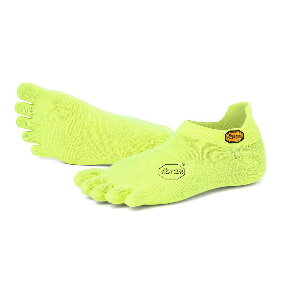 Women's Vibram 5TOE No Show Socks Yellow | US_M24