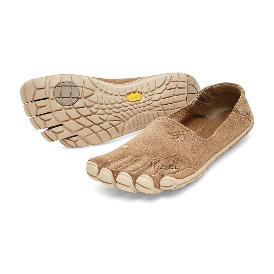 Women\'s Vibram CVT-Hemp Casual shoes Khaki | US_V42