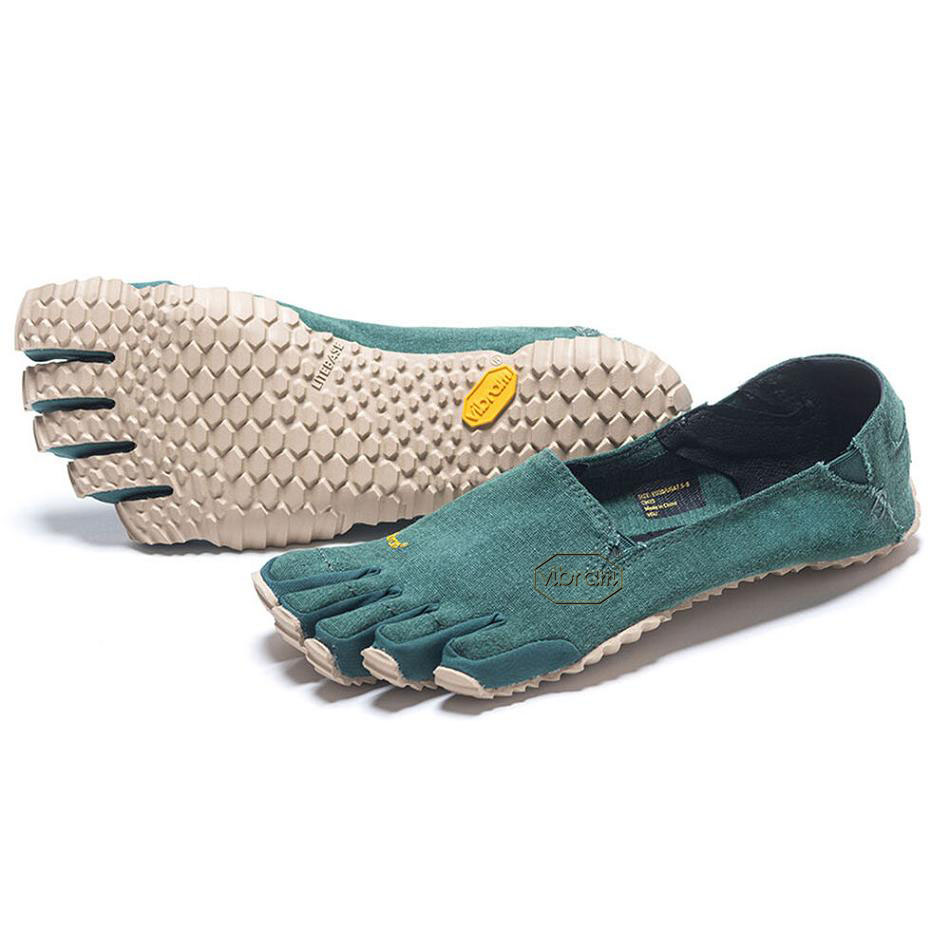 Women\'s Vibram CVT LB Casual shoes Green / Beige | US_Q46