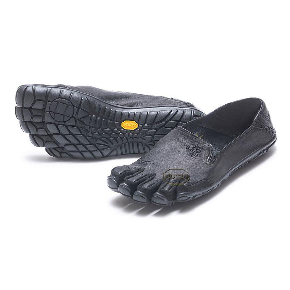 Women\'s Vibram CVT-Leather Casual shoes Black | US_B43