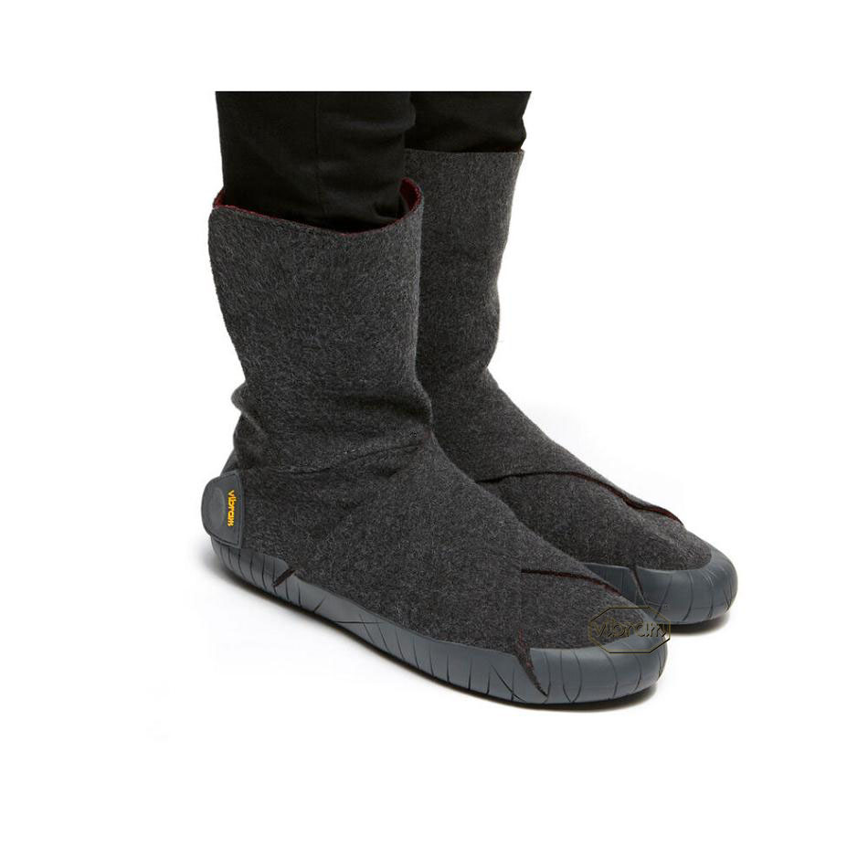 Women's Vibram Furoshiki Russian Felt Mid Boots Grey | US_W50