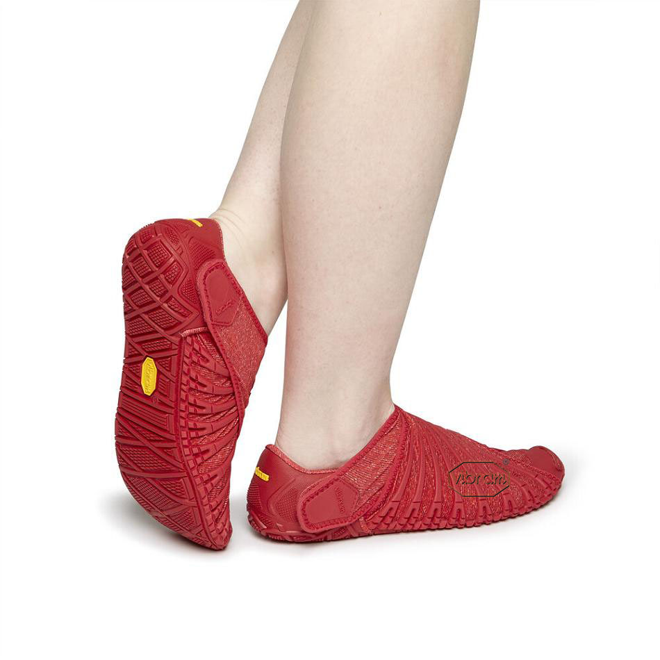 Women's Vibram Furoshiki Shoes Red | US_L41