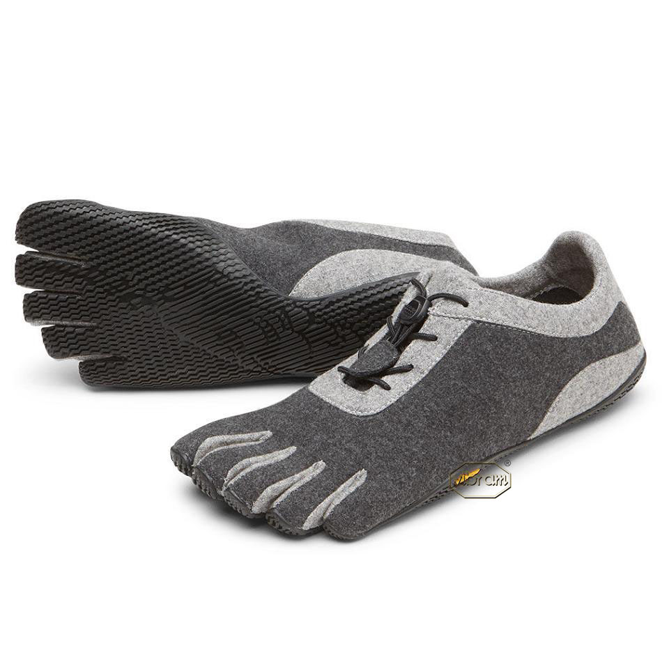 Women\'s Vibram KSO ECO Wool Casual shoes Grey / Black | US_U52