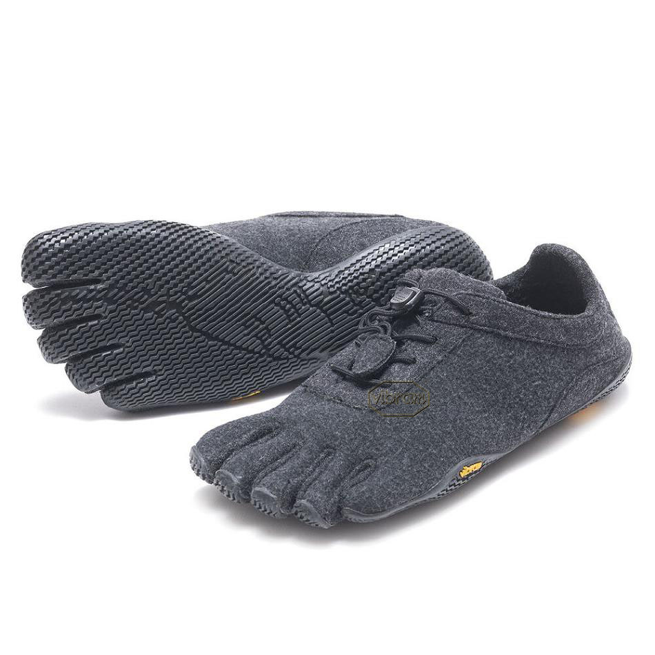 Women's Vibram KSO ECO Wool Casual shoes Grey / Black | US_Y51