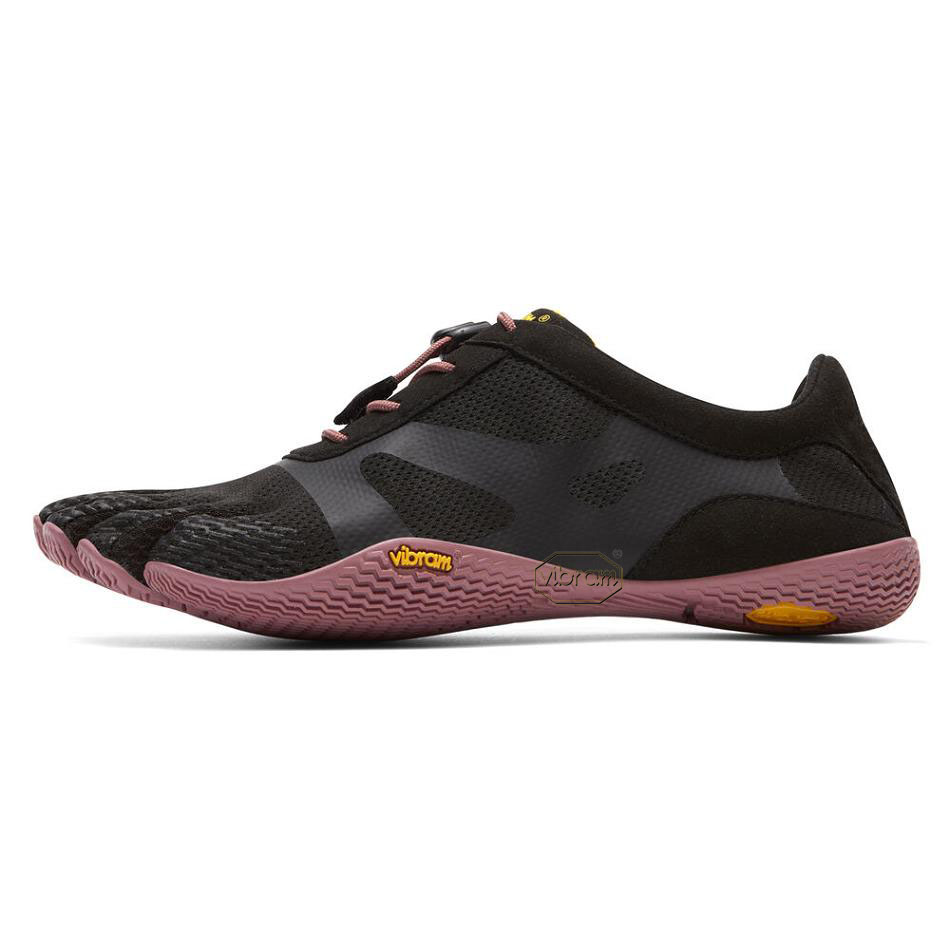 Women's Vibram KSO EVO Training Shoes Black / Rose | US_K13