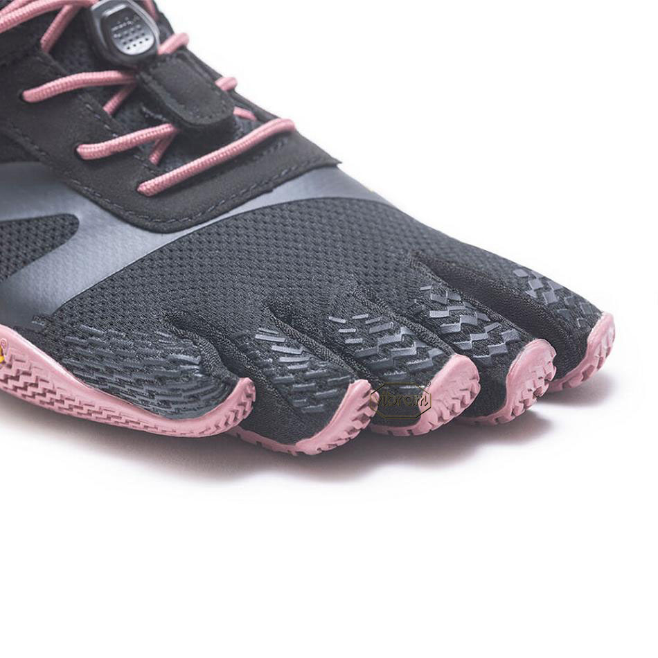 Women's Vibram KSO EVO Training Shoes Black / Rose | US_K13