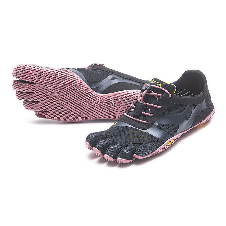 Women\'s Vibram KSO EVO Training Shoes Black / Rose | US_K13