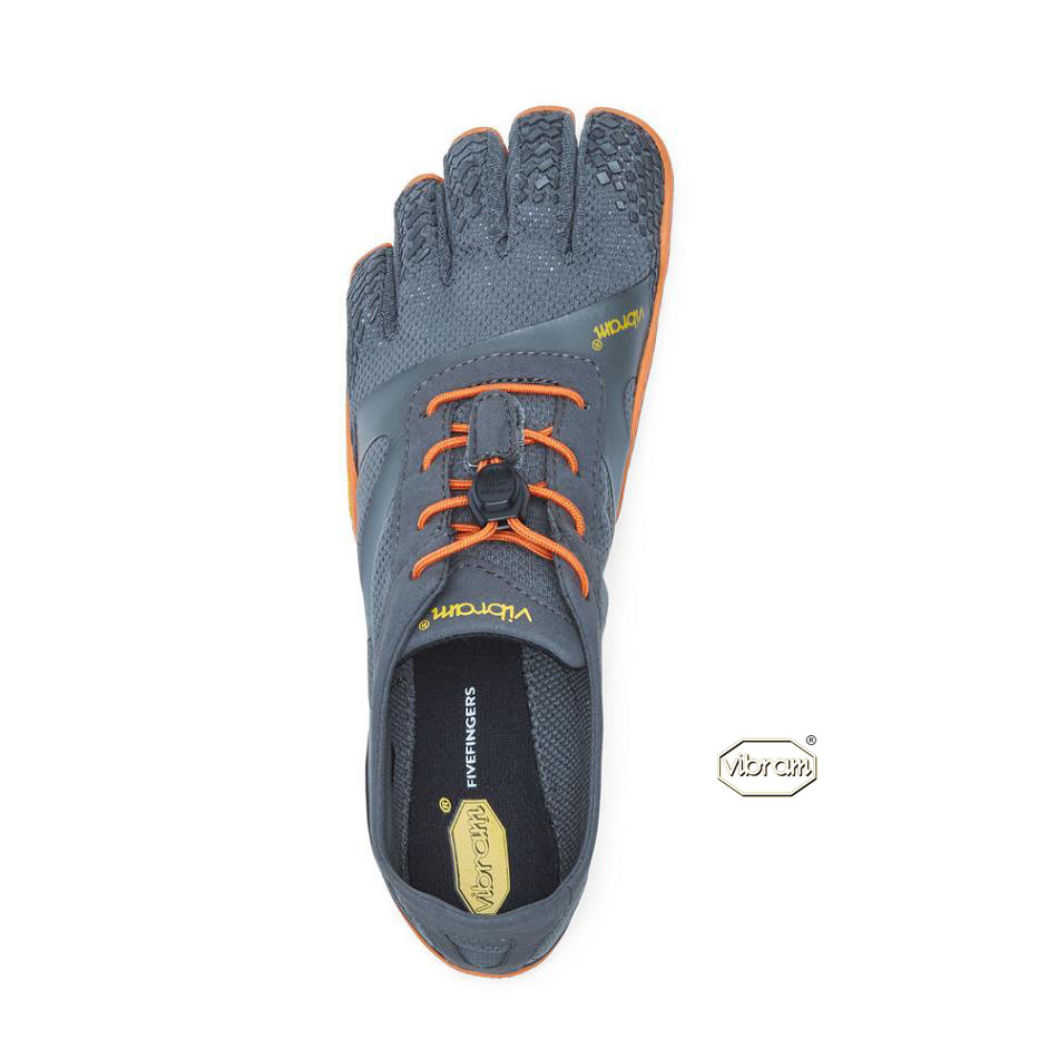 Women's Vibram KSO EVO Training Shoes Grey / Orange | US_H11