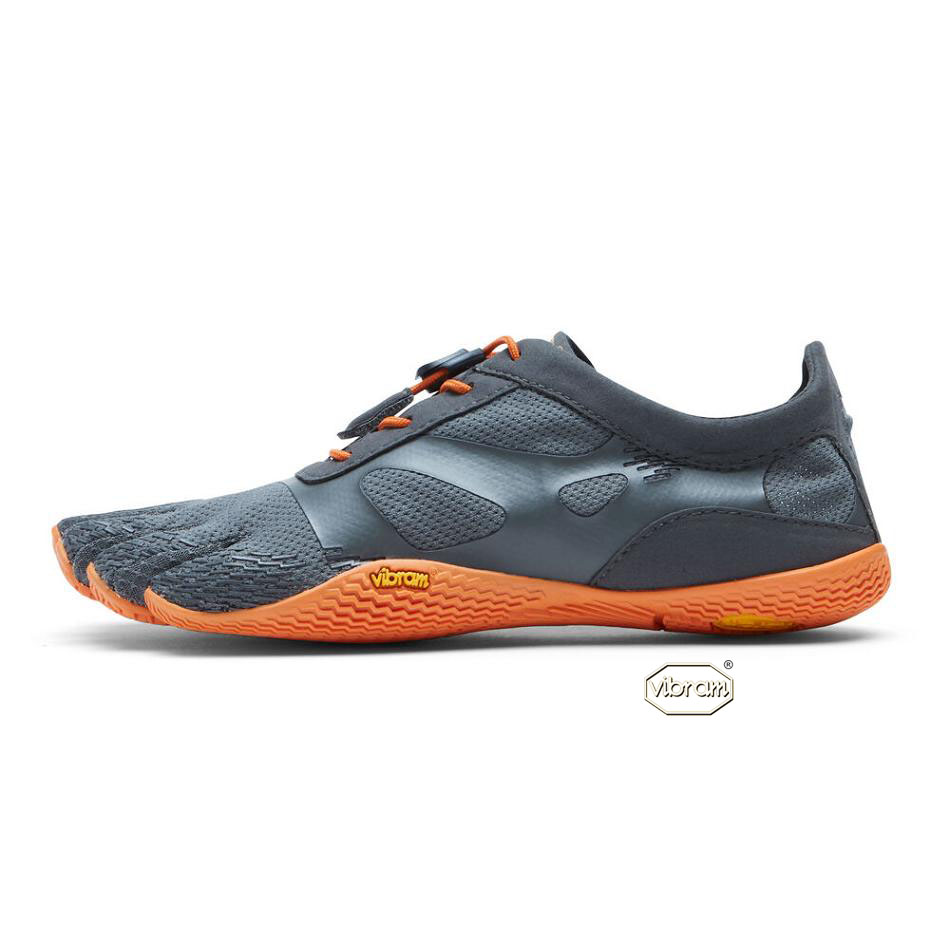 Women's Vibram KSO EVO Training Shoes Grey / Orange | US_H11