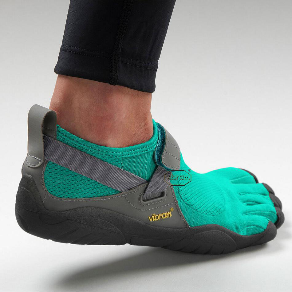 Women's Vibram KSO Training Shoes Blue / Green | US_Z90