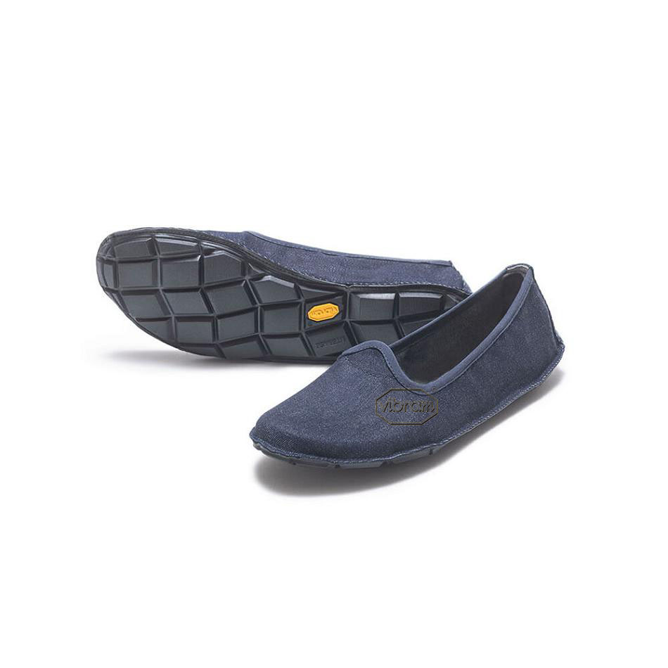 Women\'s Vibram One Quarter Canvas Shoes Blue | US_P56