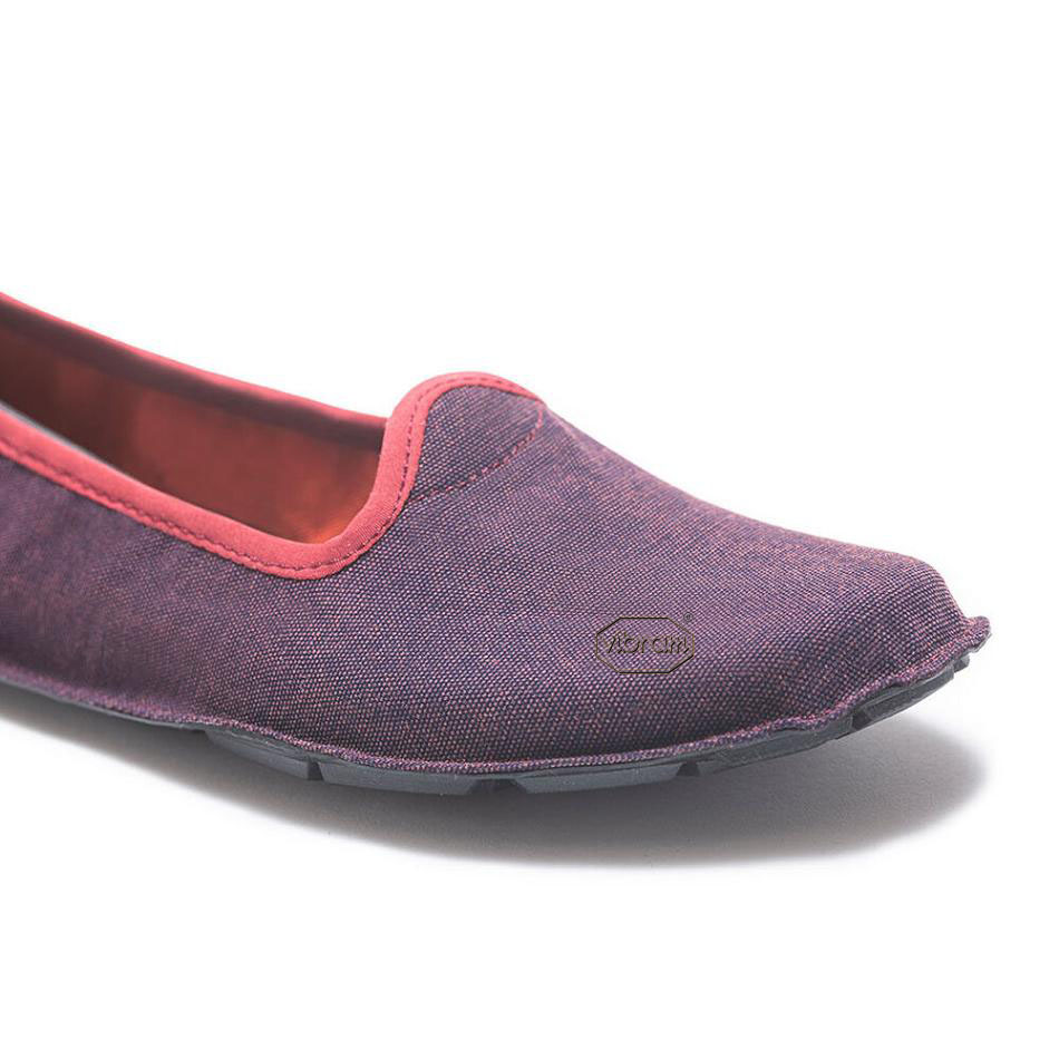 Women's Vibram One Quarter Canvas Shoes Red | US_U55