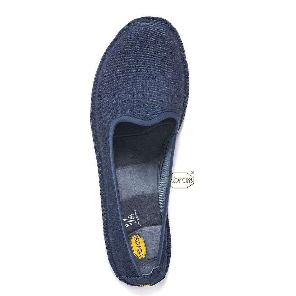 Women's Vibram One Quarter Jeans Shoes Dark Blue / Black | US_H62