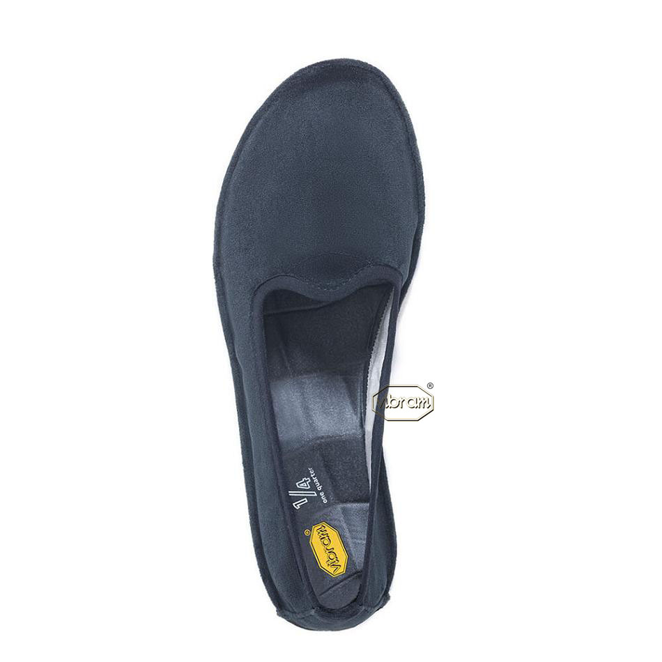 Women's Vibram One Quarter Velvet Shoes Black | US_S58