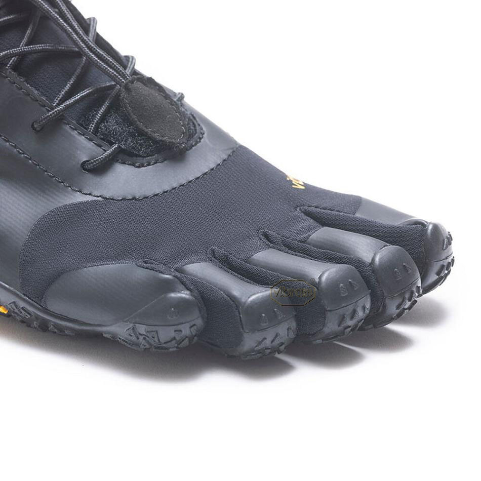 Women's Vibram V-Alpha Hiking Shoes Black | US_J60